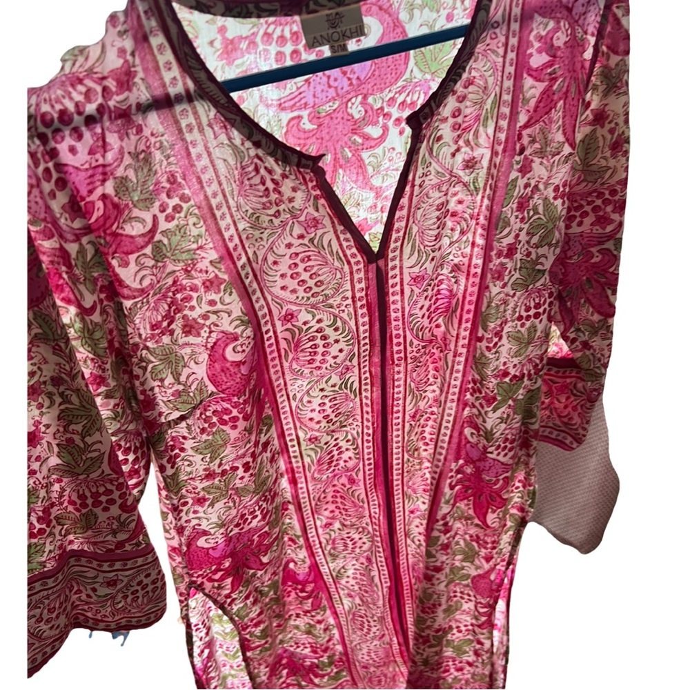 Anoki cotton long boho shirt